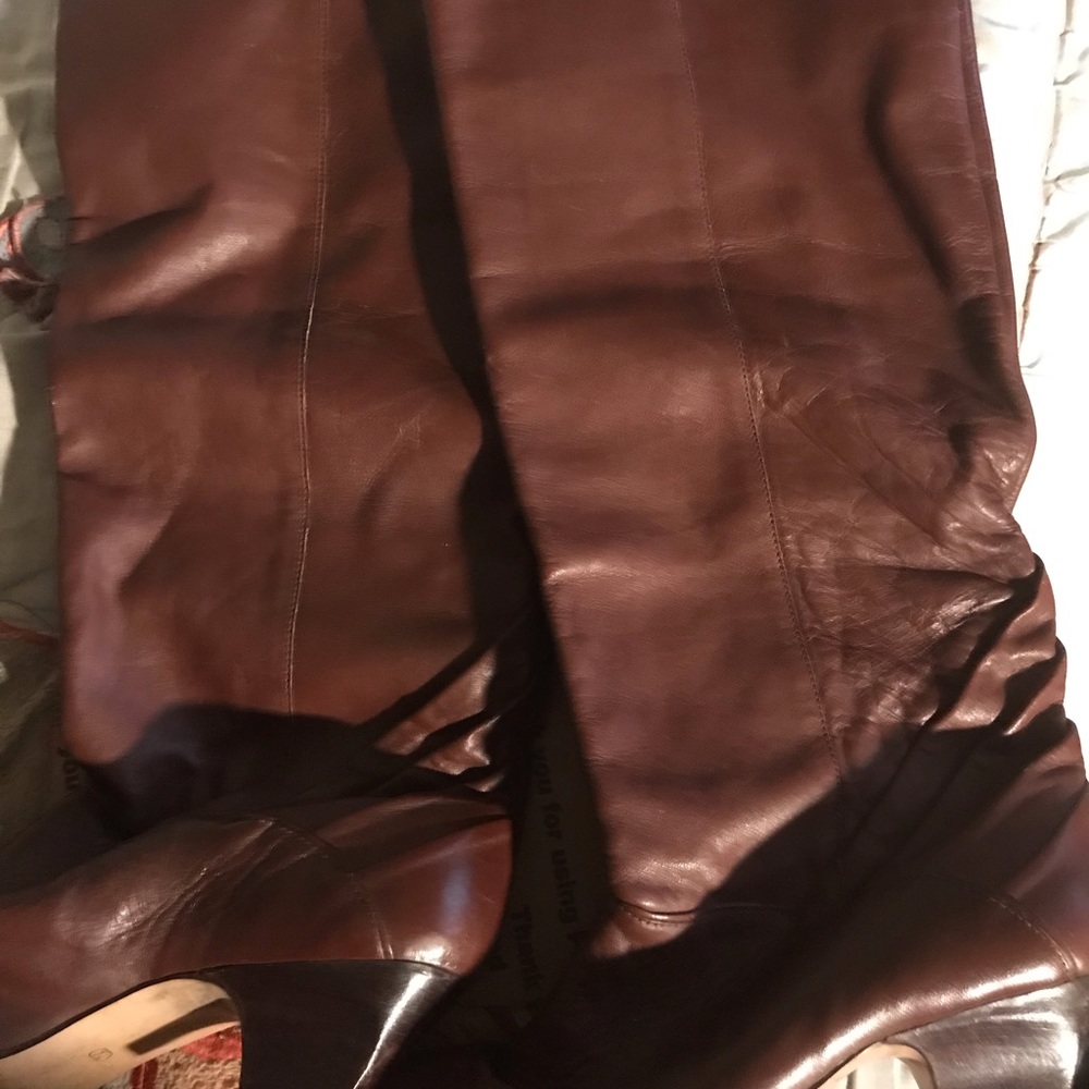 Boots leather and 3” heels